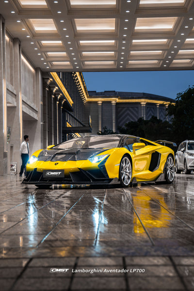 Lamborghini Aventador Base LP700 LP720 S LP740 SV LP750 Ultimate LP780 SVJ LP770 2012 2013 2014 2015 2016 2017 2018 2019 2020 2021 2022 2023 with Aftermarket Parts - Side Skirts Carbon Fiber / FRP from CMST Tuning