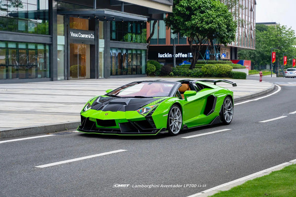 Lamborghini Aventador Base LP700 LP720 S LP740 SV LP750 Ultimate LP780 SVJ LP770 2012 2013 2014 2015 2016 2017 2018 2019 2020 2021 2022 2023 with Aftermarket Parts - V1 Hood Carbon Fiber / FRP from CMST Tuning