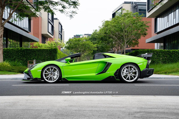 Lamborghini Aventador Base LP700 LP720 S LP740 SV LP750 Ultimate LP780 SVJ LP770 2012 2013 2014 2015 2016 2017 2018 2019 2020 2021 2022 2023 with Aftermarket Parts - Rear Quarter Panel Garnish Flares Carbon Fiber / FRP from CMST Tuning