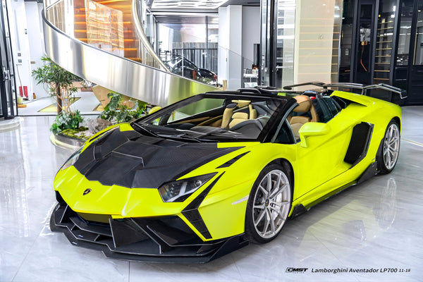 Lamborghini Aventador Base LP700 LP720 S LP740 SV LP750 Ultimate LP780 SVJ LP770 2012 2013 2014 2015 2016 2017 2018 2019 2020 2021 2022 2023 with Aftermarket Parts - Side Skirts Carbon Fiber / FRP from CMST Tuning