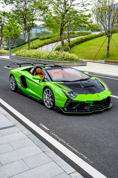 Lamborghini Aventador Base LP700 LP720 S LP740 SV LP750 Ultimate LP780 SVJ LP770 2012 2013 2014 2015 2016 2017 2018 2019 2020 2021 2022 2023 with Aftermarket Parts - V1 Hood Carbon Fiber / FRP from CMST Tuning
