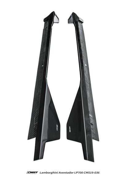 Lamborghini Aventador Base LP700 LP720 S LP740 SV LP750 Ultimate LP780 SVJ LP770 2012 2013 2014 2015 2016 2017 2018 2019 2020 2021 2022 2023 with Aftermarket Parts - Side Skirts Carbon Fiber / FRP from CMST Tuning