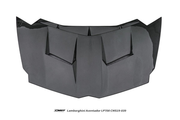 Lamborghini Aventador Base LP700 LP720 S LP740 SV LP750 Ultimate LP780 SVJ LP770 2012 2013 2014 2015 2016 2017 2018 2019 2020 2021 2022 2023 with Aftermarket Parts - V2 Hood Carbon Fiber / FRP from CMST Tuning