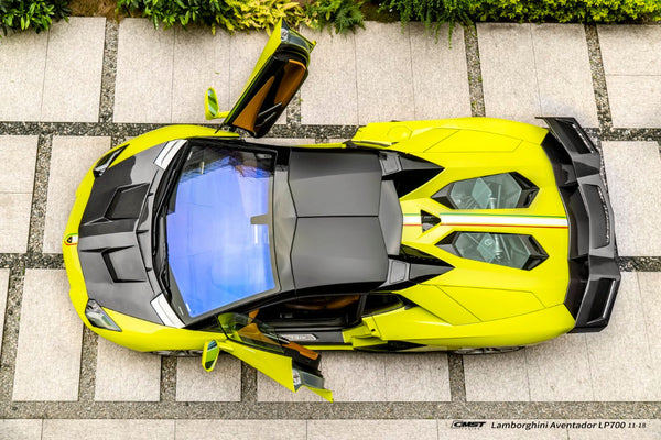 Lamborghini Aventador Base LP700 LP720 S LP740 SV LP750 Ultimate LP780 SVJ LP770 2012 2013 2014 2015 2016 2017 2018 2019 2020 2021 2022 2023 with Aftermarket Parts - V2 Hood Carbon Fiber / FRP from CMST Tuning