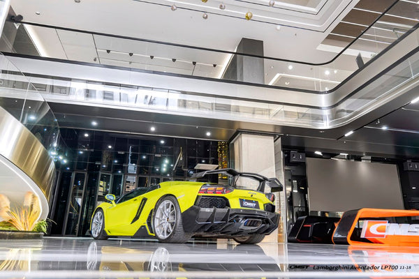 Lamborghini Aventador Base LP700 LP720 S LP740 SV LP750 Ultimate LP780 SVJ LP770 2012 2013 2014 2015 2016 2017 2018 2019 2020 2021 2022 2023 with Aftermarket Parts - Rear Diffuser Carbon Fiber / FRP from CMST Tuning