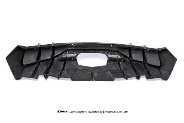 Lamborghini Aventador Base LP700 LP720 S LP740 SV LP750 Ultimate LP780 SVJ LP770 2012 2013 2014 2015 2016 2017 2018 2019 2020 2021 2022 2023 with Aftermarket Parts - Rear Diffuser Carbon Fiber / FRP from CMST Tuning