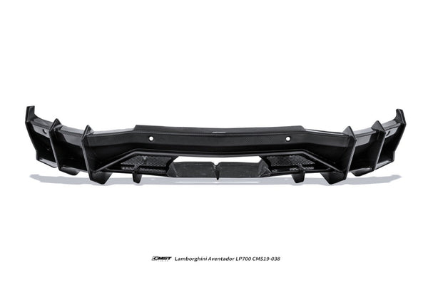 Lamborghini Aventador Base LP700 LP720 S LP740 SV LP750 Ultimate LP780 SVJ LP770 2012 2013 2014 2015 2016 2017 2018 2019 2020 2021 2022 2023 with Aftermarket Parts - Rear Diffuser Carbon Fiber / FRP from CMST Tuning
