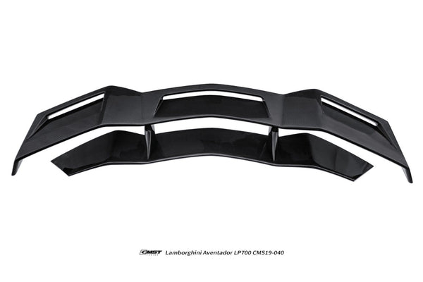 Lamborghini Aventador Base LP700 LP720 S LP740 Ultimate LP780 2012 2013 2014 2015 2016 2017 2018 2019 2020 2021 2022 2023 with Aftermarket Parts - Rear Spoiler Wing Carbon Fiber / FRP from CMST Tuning