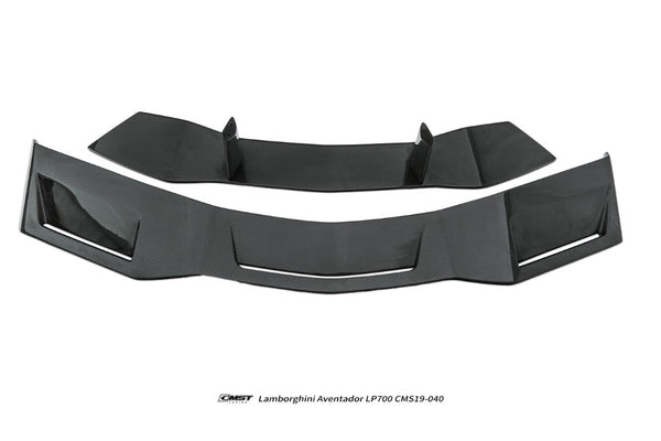 Lamborghini Aventador Base LP700 LP720 S LP740 Ultimate LP780 2012 2013 2014 2015 2016 2017 2018 2019 2020 2021 2022 2023 with Aftermarket Parts - Rear Spoiler Wing Carbon Fiber / FRP from CMST Tuning