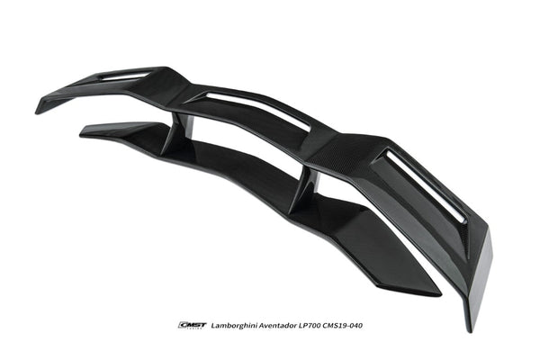 Lamborghini Aventador Base LP700 LP720 S LP740 Ultimate LP780 2012 2013 2014 2015 2016 2017 2018 2019 2020 2021 2022 2023 with Aftermarket Parts - Rear Spoiler Wing Carbon Fiber / FRP from CMST Tuning