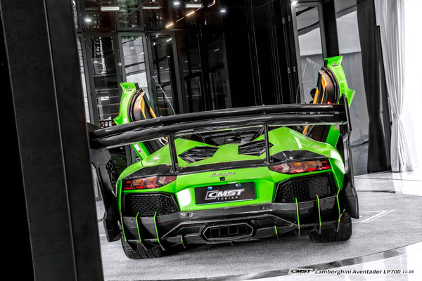 Lamborghini Aventador Base LP700 LP720 S LP740 SV LP750 Ultimate LP780 SVJ LP770 2012 2013 2014 2015 2016 2017 2018 2019 2020 2021 2022 2023 with Aftermarket Parts - Rear Diffuser Carbon Fiber / FRP from CMST Tuning