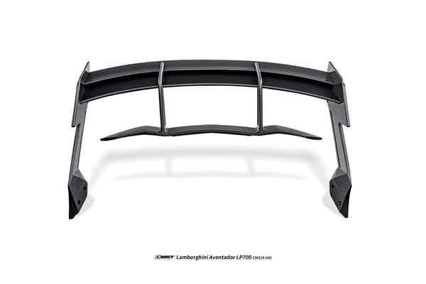 Lamborghini Aventador Base LP700 LP720 S LP740 Ultimate LP780 2012 2013 2014 2015 2016 2017 2018 2019 2020 2021 2022 2023 with Aftermarket Parts - V2 Rear Spoiler Wing Dry Pre-preg Carbon Fiber / FRP from CMST Tuning