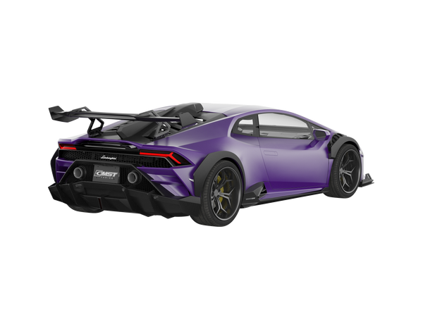 Lamborghini Huracan LP580 LP610 Evo RWD AWD Tecnica Performante 2015 2016 2017 2018 2019 2020 2021 2022 2023 2024 with Aftermarket Parts - Rear Spoiler Pre-preg Carbon Fiber / FRP from CMST Tuning