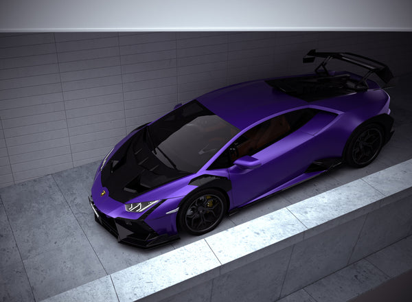 Lamborghini Huracan LP580 LP610 Evo RWD AWD Tecnica Performante 2015 2016 2017 2018 2019 2020 2021 2022 2023 2024 with Aftermarket Parts - Side Skirts Pre-preg Carbon Fiber / FRP from CMST Tuning