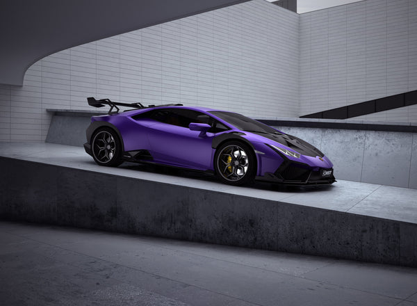 Lamborghini Huracan LP580 LP610 Evo RWD AWD Tecnica Performante 2015 2016 2017 2018 2019 2020 2021 2022 2023 2024 with Aftermarket Parts - Front Bumper & Front Lip Pre-preg Carbon Fiber / FRP from CMST Tuning