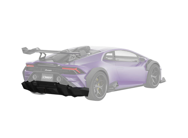 Lamborghini Huracan LP580 LP610 Evo RWD AWD Tecnica Performante 2015 2016 2017 2018 2019 2020 2021 2022 2023 2024 with Aftermarket Parts - Rear Bumper & Rear Diffuser Pre-preg Carbon Fiber / FRP from CMST Tuning