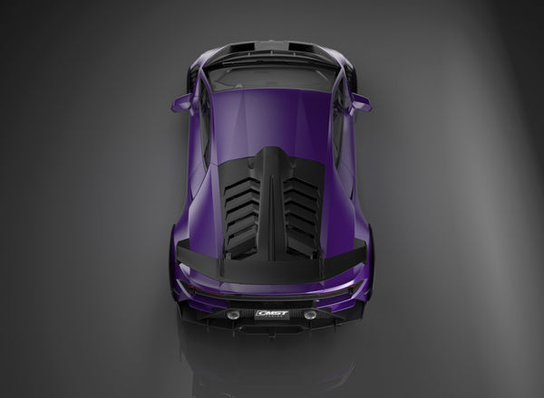 Lamborghini Huracan LP580 LP610 Evo RWD AWD Tecnica Performante 2015 2016 2017 2018 2019 2020 2021 2022 2023 2024 with Aftermarket Parts - Rear Wing & Rear Engine Trunk Deck Lid Pre-preg Carbon Fiber / FRP from CMST Tuning