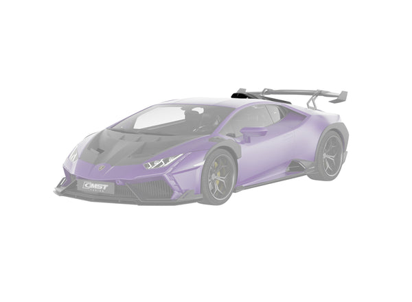 Lamborghini Huracan LP580 LP610 Evo RWD AWD Tecnica Performante 2015 2016 2017 2018 2019 2020 2021 2022 2023 2024 with Aftermarket Parts - Rear Wing & Rear Engine Trunk Deck Lid Pre-preg Carbon Fiber / FRP from CMST Tuning