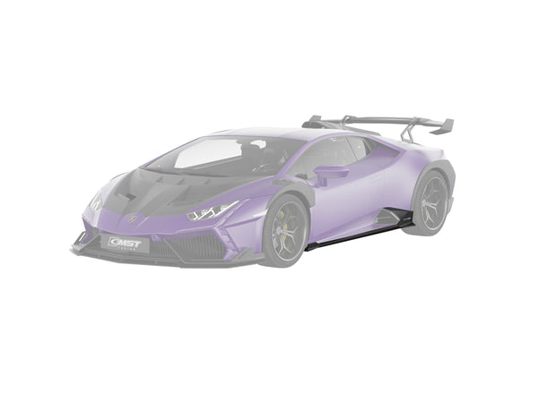 Lamborghini Huracan LP580 LP610 Evo RWD AWD Tecnica Performante 2015 2016 2017 2018 2019 2020 2021 2022 2023 2024 with Aftermarket Parts - Side Skirts Pre-preg Carbon Fiber / FRP from CMST Tuning