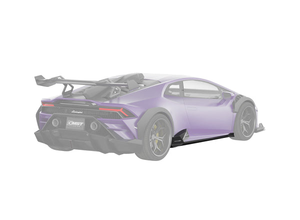 Lamborghini Huracan LP580 LP610 Evo RWD AWD Tecnica Performante 2015 2016 2017 2018 2019 2020 2021 2022 2023 2024 with Aftermarket Parts - Side Skirts Pre-preg Carbon Fiber / FRP from CMST Tuning