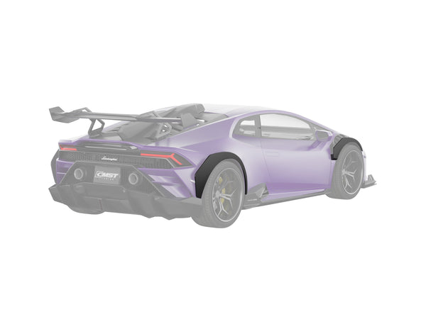 Lamborghini Huracan LP580 LP610 Evo RWD AWD Tecnica Performante 2015 2016 2017 2018 2019 2020 2021 2022 2023 2024 with Aftermarket Parts - Widebody Front Wheel Arches & Widebody Rear Quarter Panel Flares Pre-preg Carbon Fiber / FRP from CMST Tuning