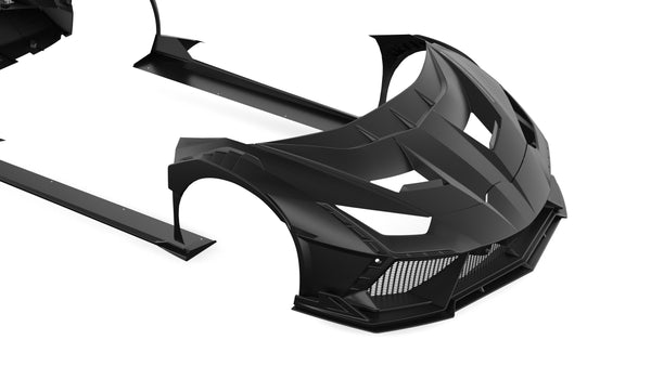 Lamborghini Huracan LP580 LP610 Evo RWD AWD Tecnica Performante 2015 2016 2017 2018 2019 2020 2021 2022 2023 2024 with Aftermarket Parts - Front Fenders Pre-preg Carbon Fiber / FRP from CMST Tuning