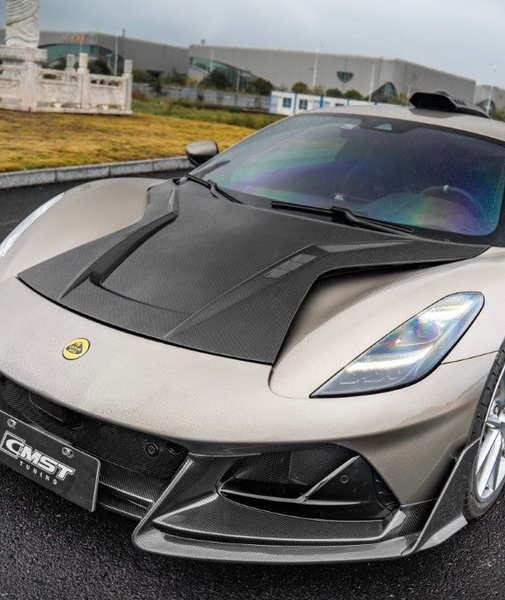 Lotus Emira 3.6 V6 2.0 Four-cylinder 2022-ON with Aftermarket Parts - Hood Dry Pre-preg Carbon Fiber / FRP