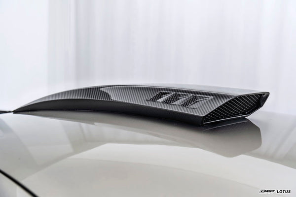 Lotus Emira 3.6 V6 2.0 Four-cylinder 2022-ON with Aftermarket Parts - Roof Scoop Dry Pre-preg Carbon Fiber / FRP