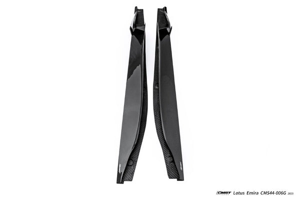 Lotus Emira 3.6 V6 2.0 Four-cylinder 2022-ON with Aftermarket Parts - Side Skirts Dry Pre-preg Carbon Fiber / FRP