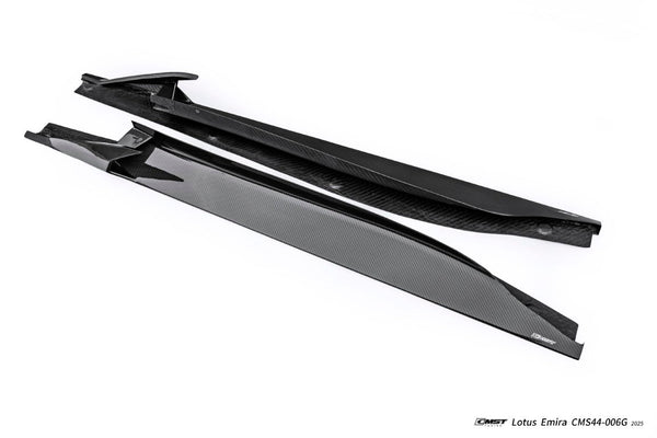 Lotus Emira 3.6 V6 2.0 Four-cylinder 2022-ON with Aftermarket Parts - Side Skirts Dry Pre-preg Carbon Fiber / FRP