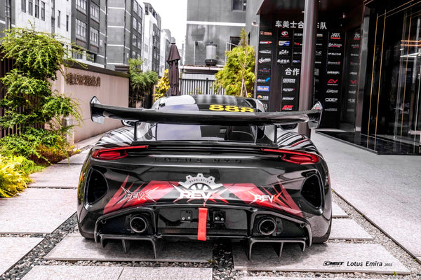 Lotus Emira 3.6 V6 2.0 Four-cylinder 2022-ON with Aftermarket Parts - V1 Rear Diffuser Dry Pre-preg Carbon Fiber / FRP