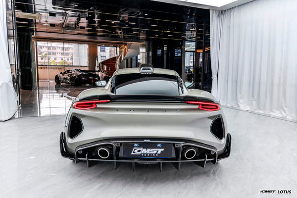 Lotus Emira 3.6 V6 2.0 Four-cylinder 2022-ON with Aftermarket Parts - V2 Rear Spoiler Dry Pre-preg Carbon Fiber / FRP