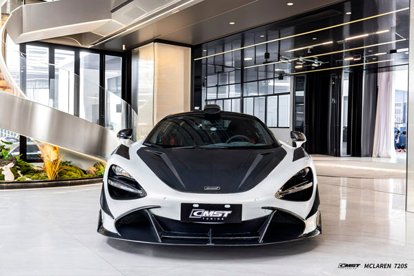 McLaren 720S 2018 2019 2020 2021 2022 2023 & 750S 2024-ON & 765LT 2021 2022 with Aftermarket Parts - Roof Scoop Carbon Fiber / FRP from CMST Tuning