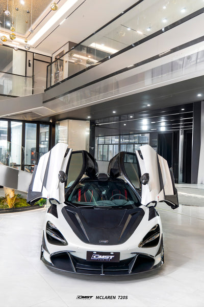 McLaren 720S 2018 2019 2020 2021 2022 2023 with Aftermarket Parts - Front Canards Carbon Fiber / FRP from CMST Tuning