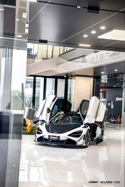 McLaren 720S 2018 2019 2020 2021 2022 2023 with Aftermarket Parts - Front Canards Carbon Fiber / FRP from CMST Tuning