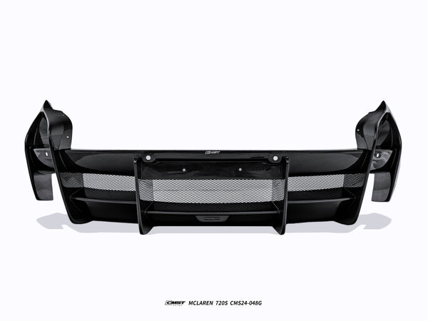 McLaren 720S 2018 2019 2020 2021 2022 2023 with Aftermarket Parts - Rear Bumper & Diffuser Carbon Fiber / FRP from CMST Tuning