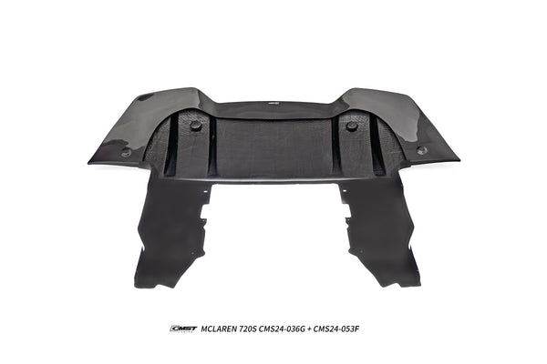 McLaren 720S 2018 2019 2020 2021 2022 2023 with Aftermarket Parts - V1 Rear Diffuser Carbon Fiber / FRP from CMST Tuning
