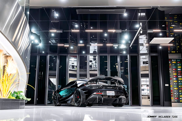 McLaren 720S 2018 2019 2020 2021 2022 2023 with Aftermarket Parts - V1 Rear Diffuser Carbon Fiber / FRP from CMST Tuning