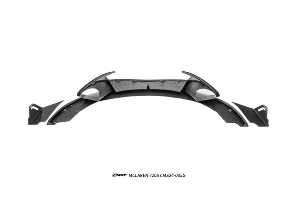 McLaren 720S 2018 2019 2020 2021 2022 2023 with Aftermarket Parts - V3 Front Lip Carbon Fiber / FRP from CMST Tuning
