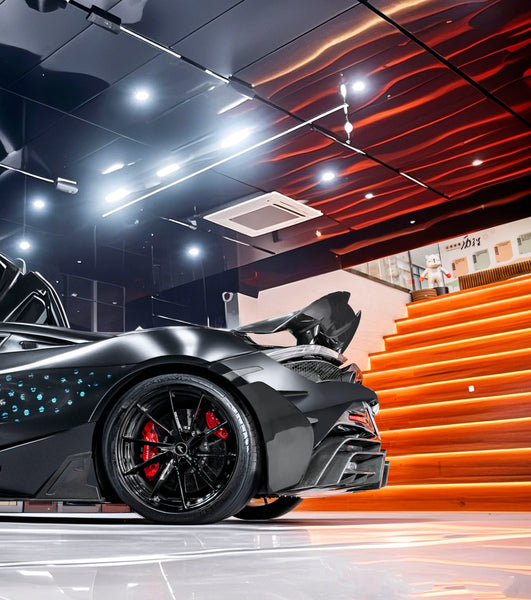 McLaren 720S 2018 2019 2020 2021 2022 2023 with Aftermarket Parts - V2 Rear Diffuser Carbon Fiber / FRP from CMST Tuning