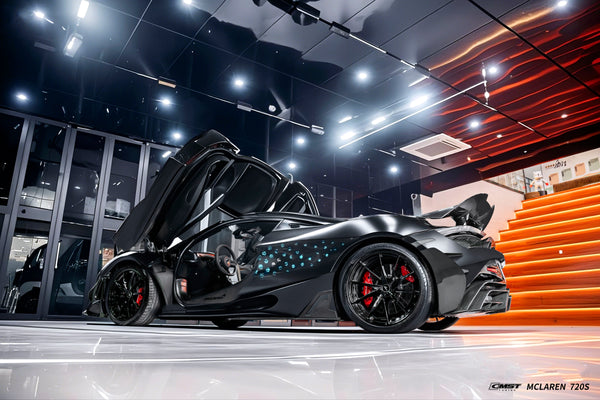 McLaren 720S 2018 2019 2020 2021 2022 2023 & 750S 2024-ON with Aftermarket Parts - Side Skirts Carbon Fiber / FRP from CMST Tuning