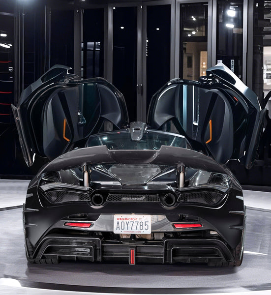 McLaren 720S 2018 2019 2020 2021 2022 2023 with Aftermarket Parts - V2 Rear Diffuser Carbon Fiber / FRP from CMST Tuning