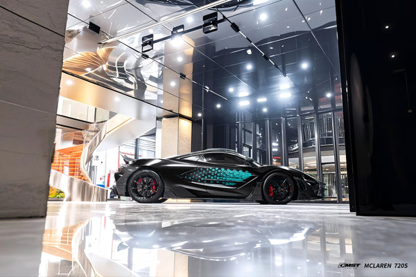 McLaren 720S 2018 2019 2020 2021 2022 2023 & 750S 2024-ON with Aftermarket Parts - Side Skirts Carbon Fiber / FRP from CMST Tuning