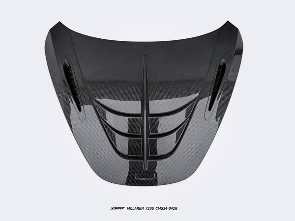 McLaren 720S 2018 2019 2020 2021 2022 2023 & 750S 2024-ON & 765LT 2021 2022 with Aftermarket Parts - Hood Carbon Fiber / FRP from CMST Tuning
