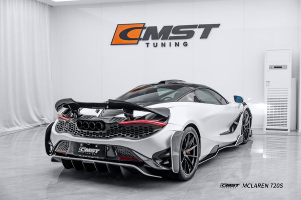 McLaren 720s 2018 2019 2020 2021 2022 2023 & 765LT 2021 2022 & 750s 2024 with Aftermarket Parts - 765lt Conversion Side Skirts Carbon Fiber / FRP from CMST Tuning
