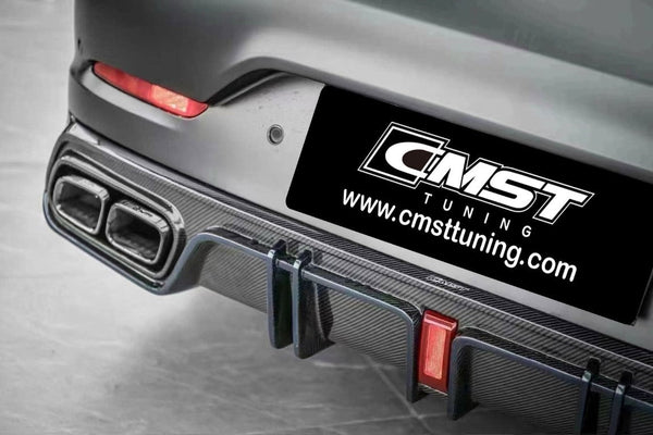 Mercedes Benz AMG GT 4 Door GT53 GT43 GT50 X290 2019-ON with Aftermarket Parts - Rear Diffuser & Exhaust Tips Carbon Fiber / FRP from CMST Tuning
