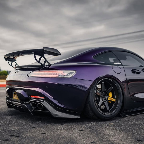 Mercedes Benz AMG GT Base GTS GTC C190 2016 2017 2018 2019 2020 2021 with Aftermarket Parts - V2 Rear Wing Carbon Fiber / FRP from CMST Tuning