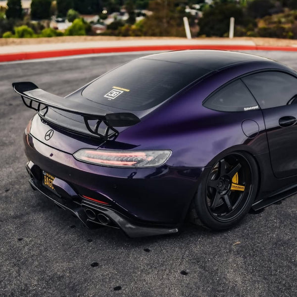 Mercedes Benz AMG GT Base GTS GTC C190 2016 2017 2018 2019 2020 2021 with Aftermarket Parts - V2 Rear Wing Carbon Fiber / FRP from CMST Tuning