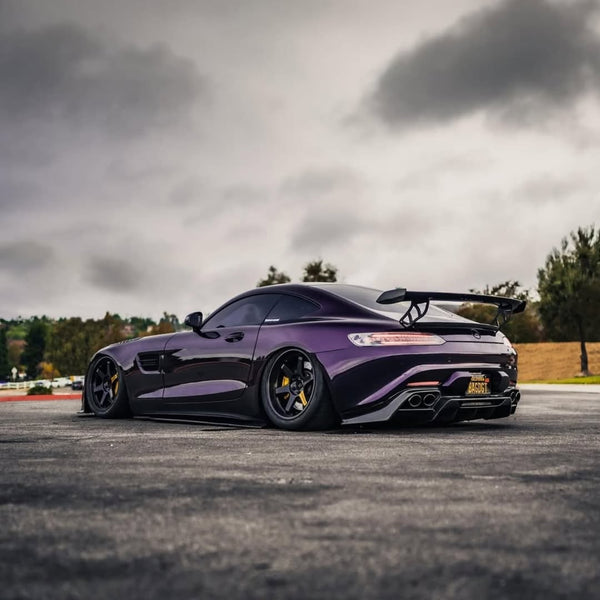 Mercedes Benz AMG GT Base GTS GTC C190 2016 2017 2018 2019 2020 2021 with Aftermarket Parts - V2 Rear Wing Carbon Fiber / FRP from CMST Tuning