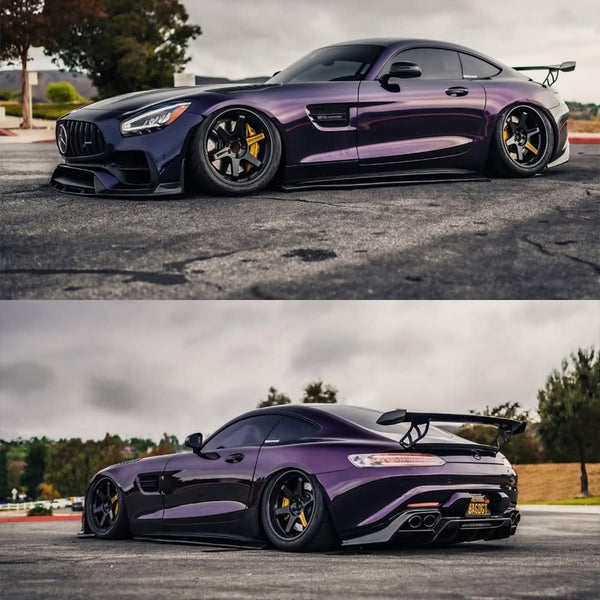 Mercedes Benz AMG GT Base GTS GTC C190 2016 2017 2018 2019 2020 2021 with Aftermarket Parts - V2 Rear Wing Carbon Fiber / FRP from CMST Tuning